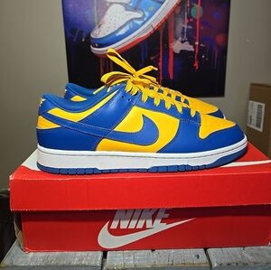 Nike Dunk Low UCLA Men's Size 12.5 Blue Jay Yellow Gold Pre-owned Replaced Box